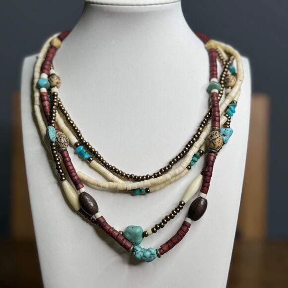 Unbranded Jewelry - Unbranded Turquoise Shell Fashionable Bohemian Necklace.